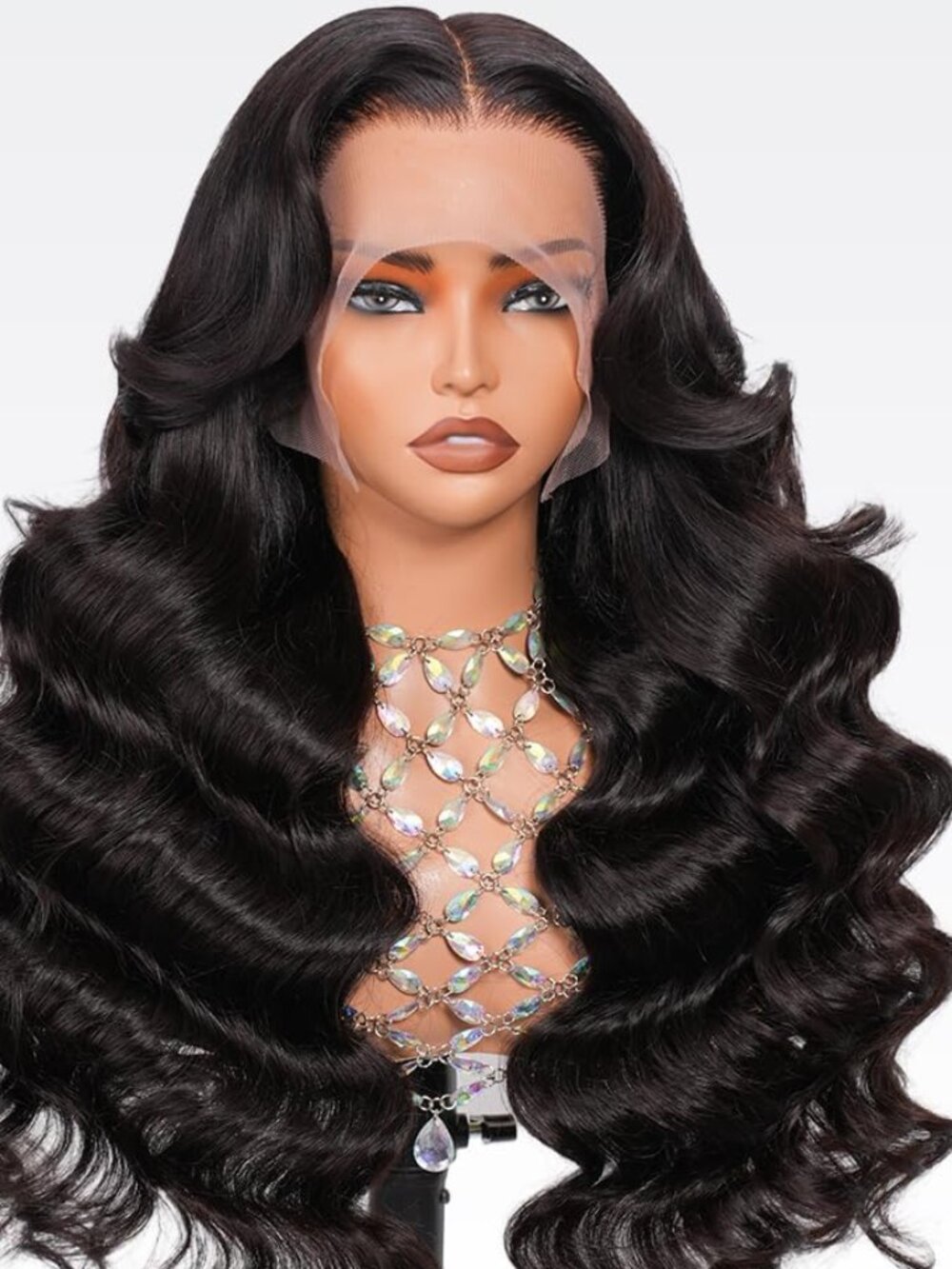 26" 13x6 Body Wave Lace Front Human Hair Wig with 180 Density